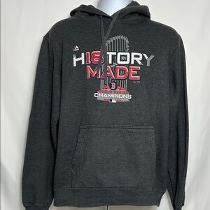 Majestic Men's Medium Thick Gray Hoodie 2018 World Series MLB Sports Sweatshirt